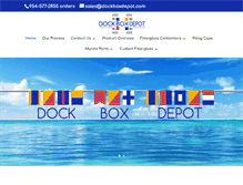 Tablet Screenshot of dockboxdepot.com